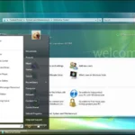 Ảnh chụp màn hình giao diện Aero với hiệu ứng trong suốt trên Windows Vista