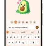 Ảnh chụp màn hình giao diện Pixel Studio trong Gboard, cho phép tạo sticker AI tùy chỉnh trên điện thoại Pixel