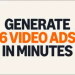 Ảnh chụp màn hình giới thiệu công cụ AI tạo video quảng cáo của Amazon, nhấn mạnh khả năng tạo 6 video chỉ trong vài phút.