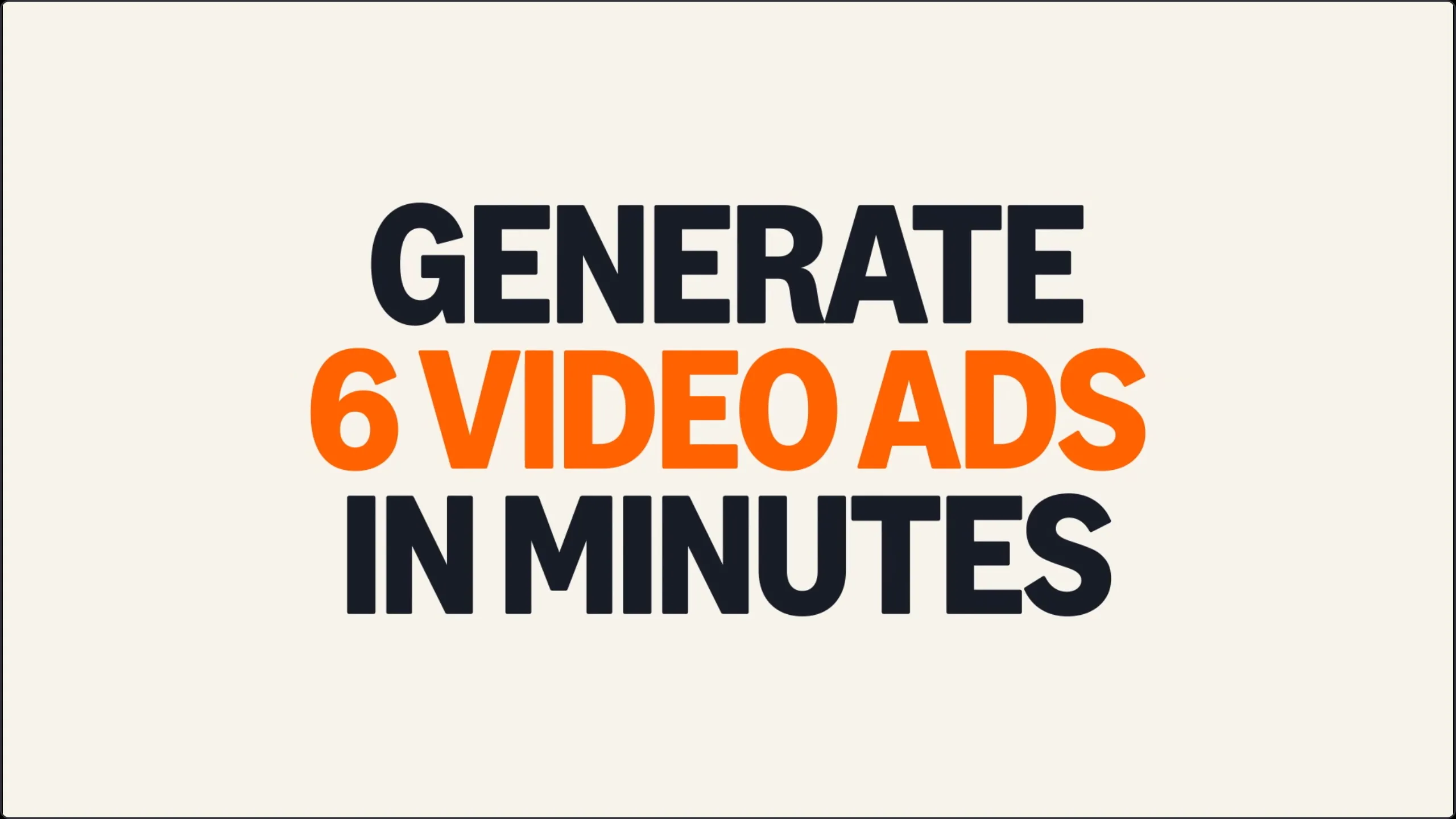 Ảnh chụp màn hình giới thiệu công cụ AI tạo video quảng cáo của Amazon, nhấn mạnh khả năng tạo 6 video chỉ trong vài phút.