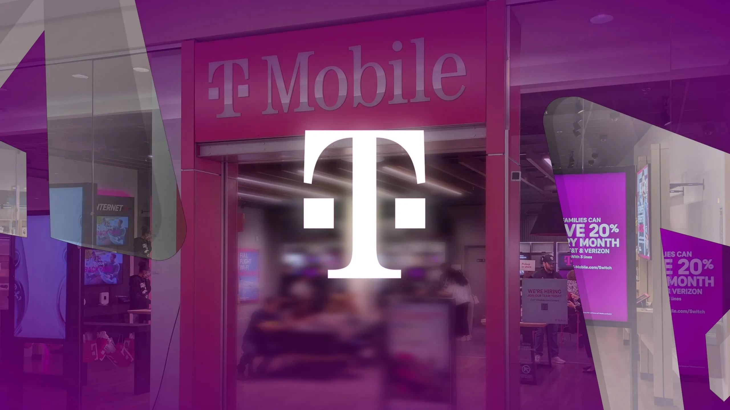 Cửa hàng T-Mobile, nhà mạng tiên phong ra mắt dịch vụ kết nối vệ tinh