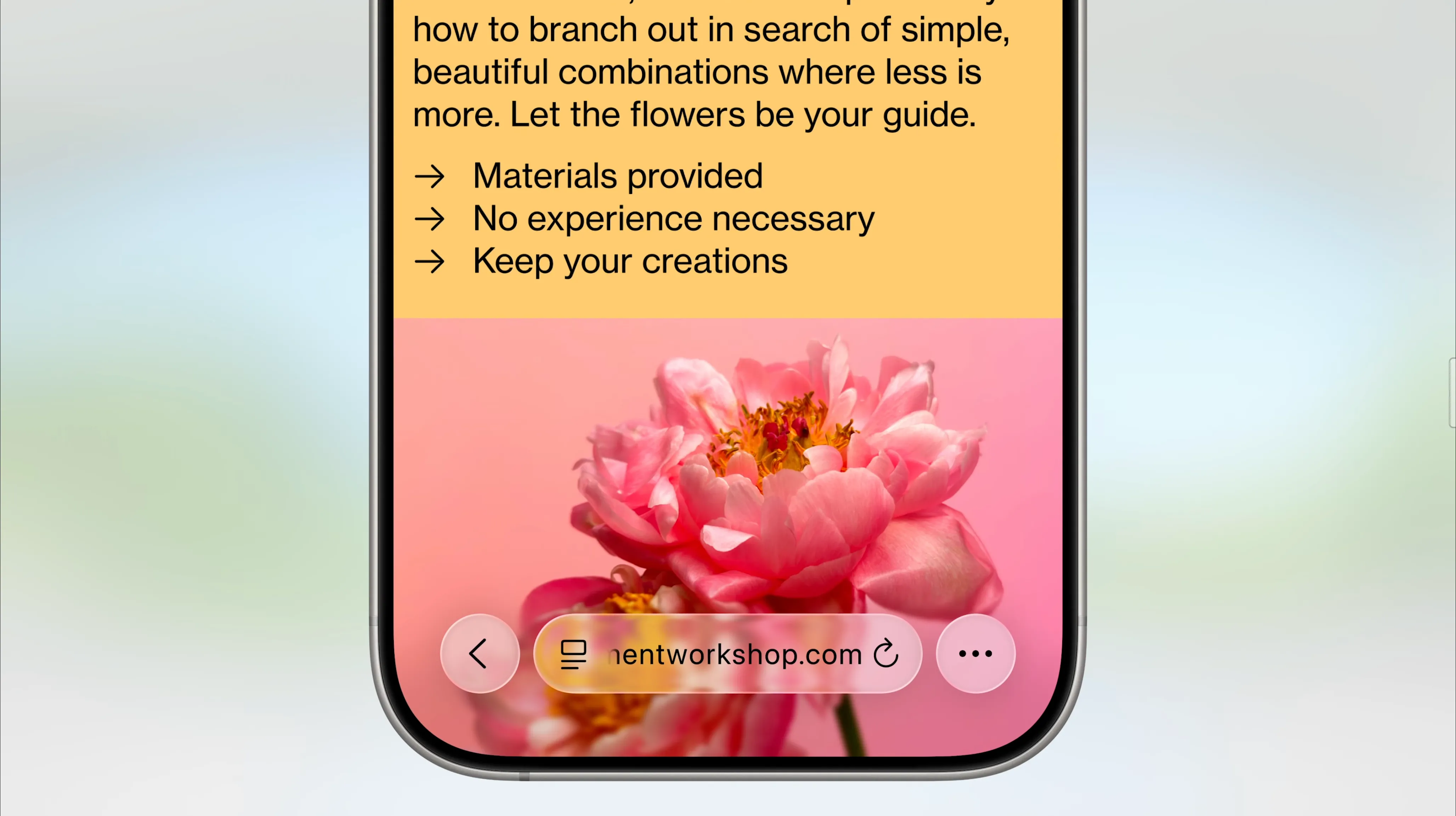 Thanh địa chỉ Safari nổi trên iOS 26, tối ưu hiển thị nội dung web