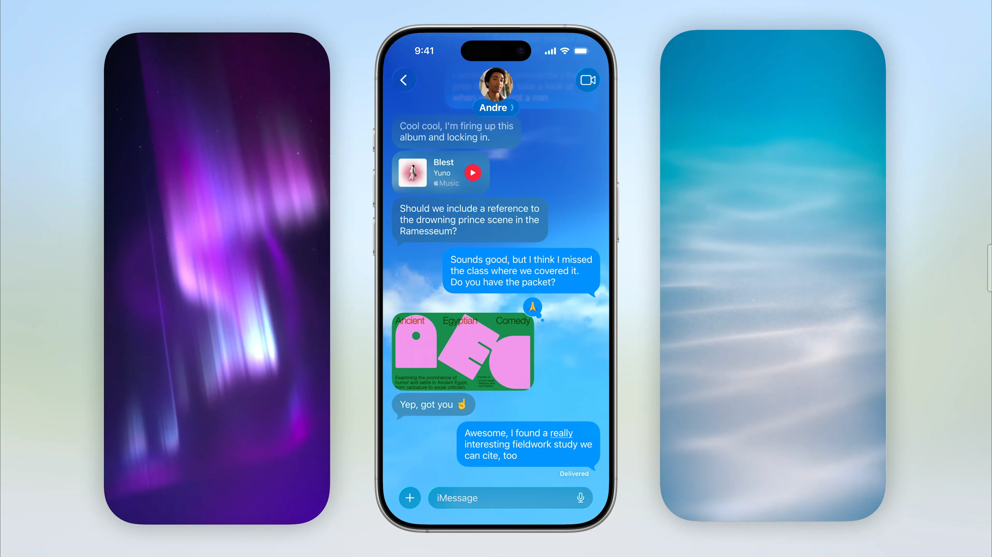 Tùy chỉnh hình nền cuộc trò chuyện trong ứng dụng Tin nhắn iOS 26