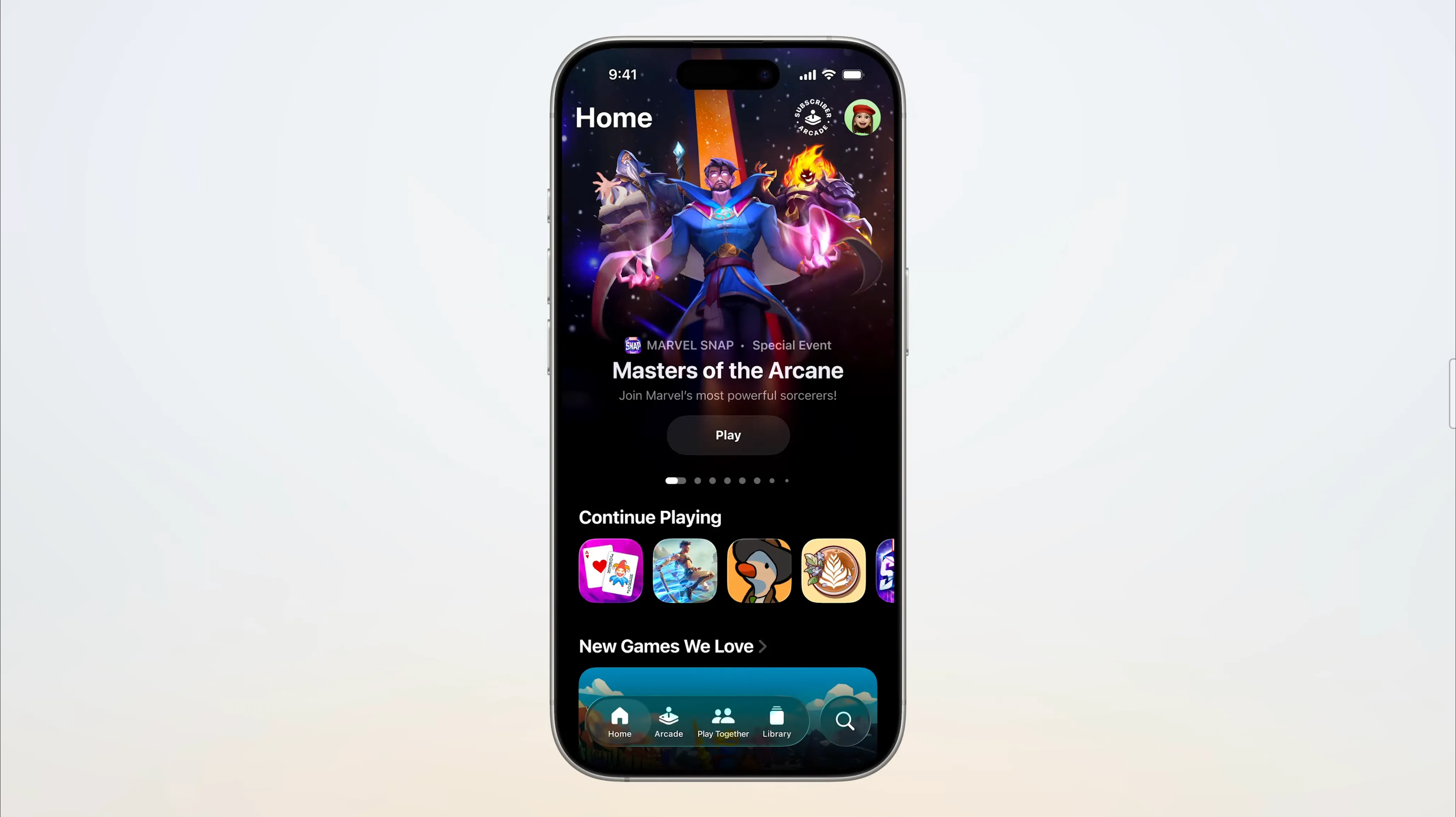 Ứng dụng Games (Trò chơi) hoàn toàn mới trên iOS 26