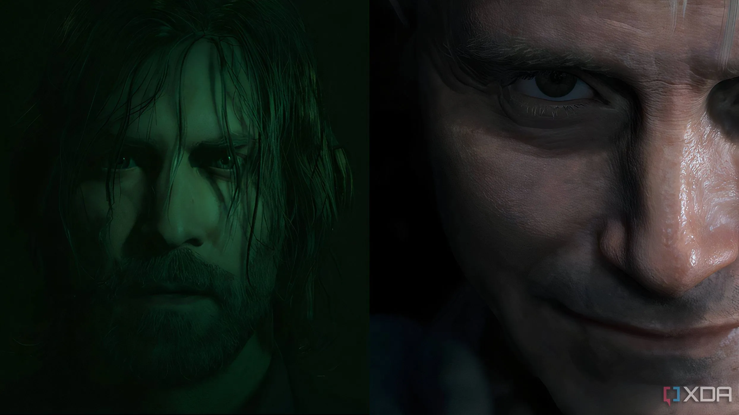 Ảnh ghép minh họa hai nhân vật tiêu biểu từ các tựa game độc đáo như Death Stranding và Alan Wake 2