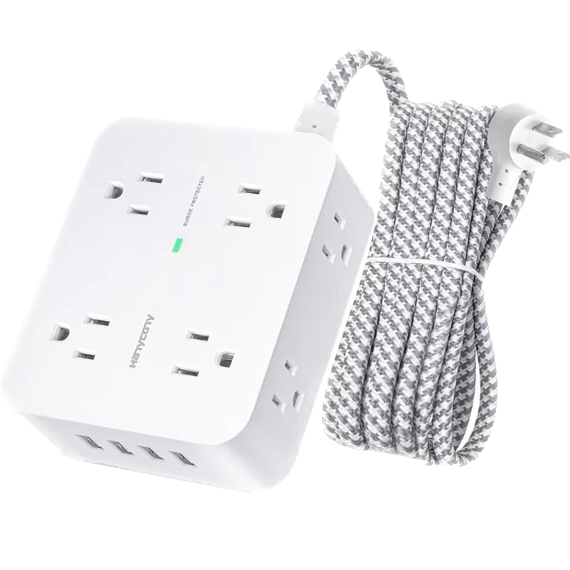 Bộ chống sốc điện (surge protector) với nhiều cổng cắm, thiết bị bảo vệ PC khỏi sốc điện