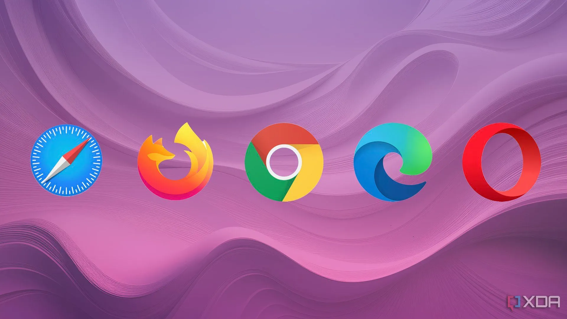 Các logo của nhiều trình duyệt web phổ biến, tượng trưng cho sự đa dạng lựa chọn trong thế giới số.