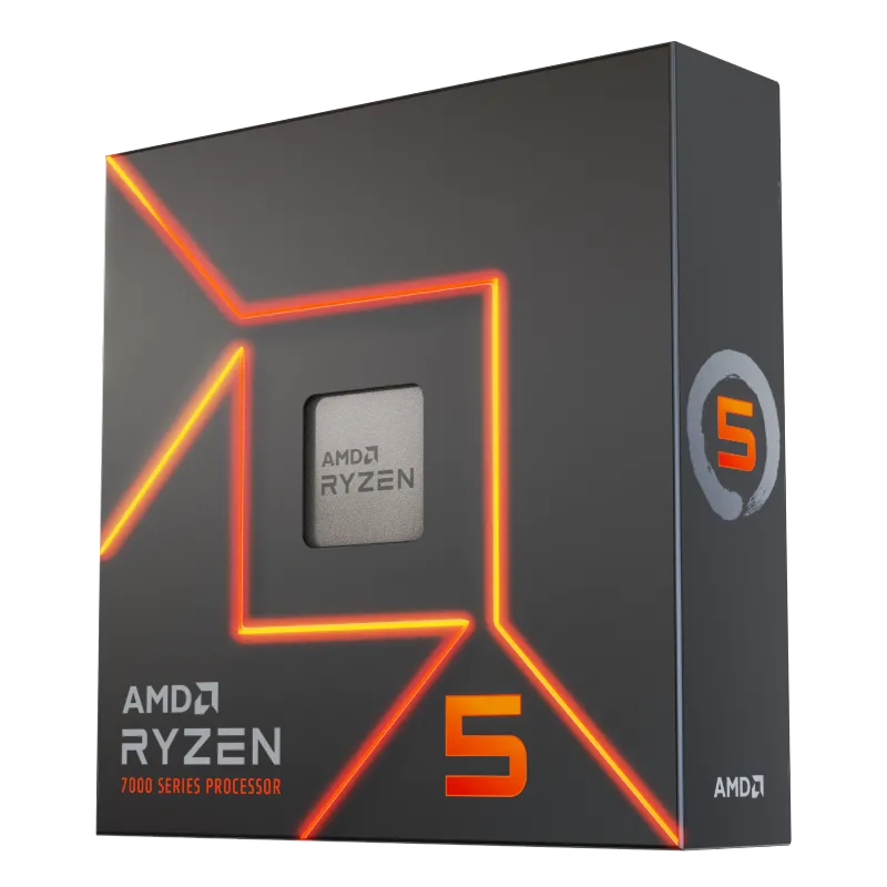 Chip CPU AMD Ryzen 5 thế hệ mới, biểu tượng cho khả năng xử lý mạnh mẽ và hiệu quả trong việc nâng cấp hệ thống.