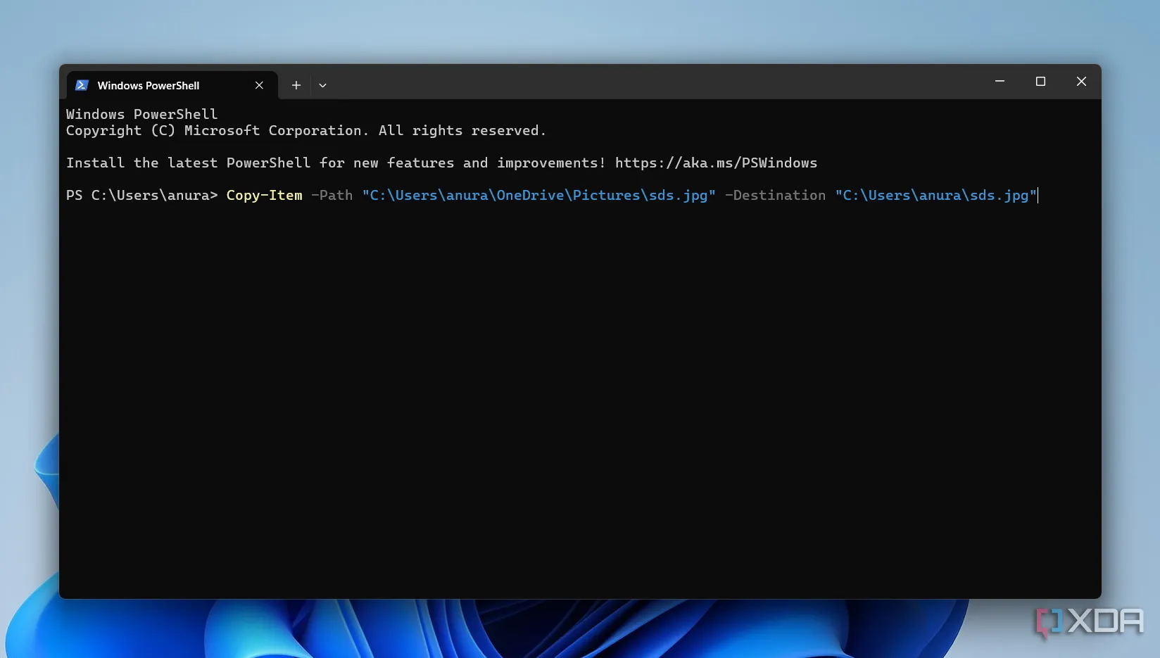 Cú pháp lệnh Copy-Item trong PowerShell để sao chép tệp và thư mục