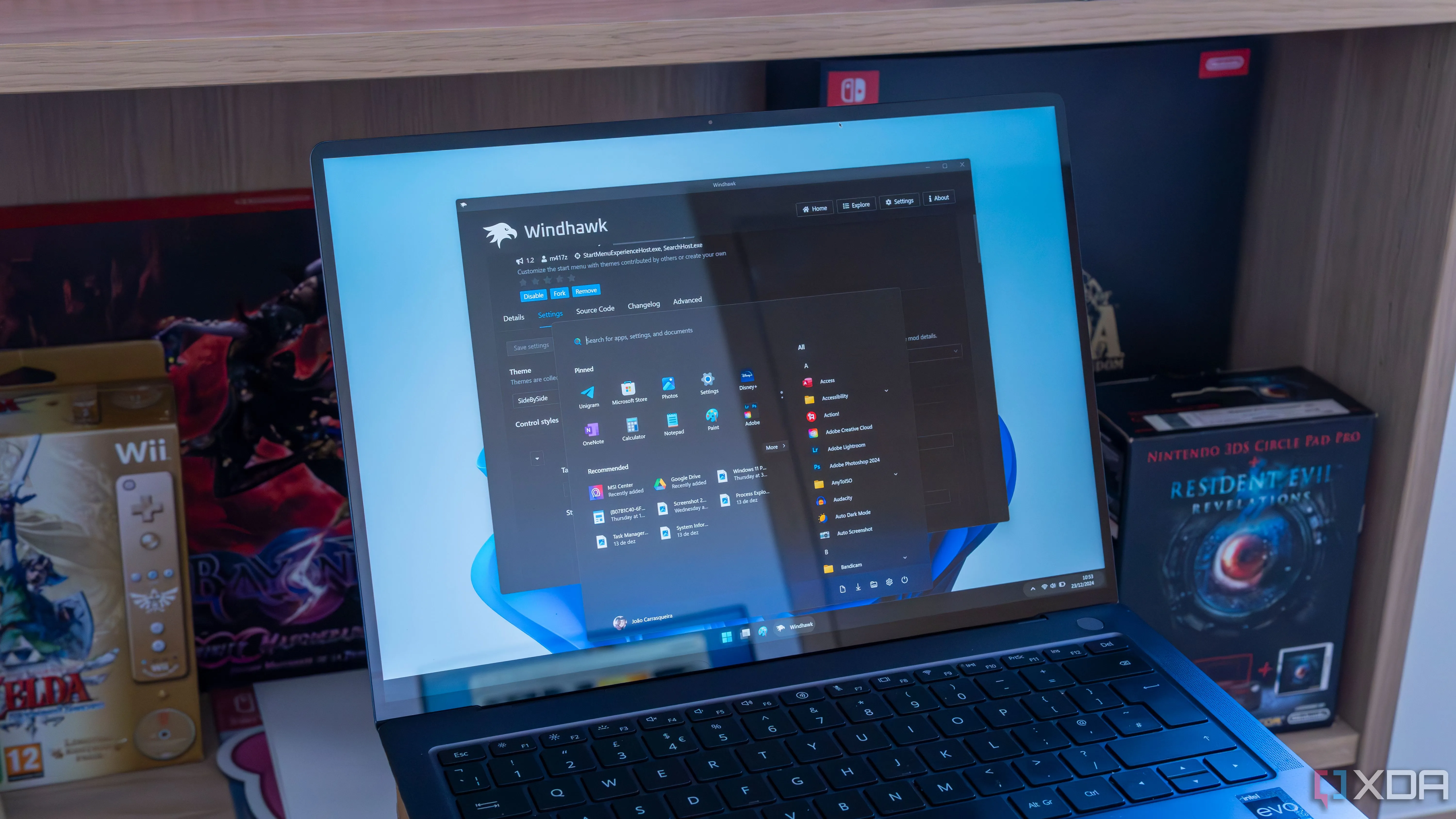 Hình ảnh Windows 11 được tùy biến với Windhawk, nhấn mạnh tầm quan trọng của nguồn script tin cậy khi tạo ISO tùy chỉnh.