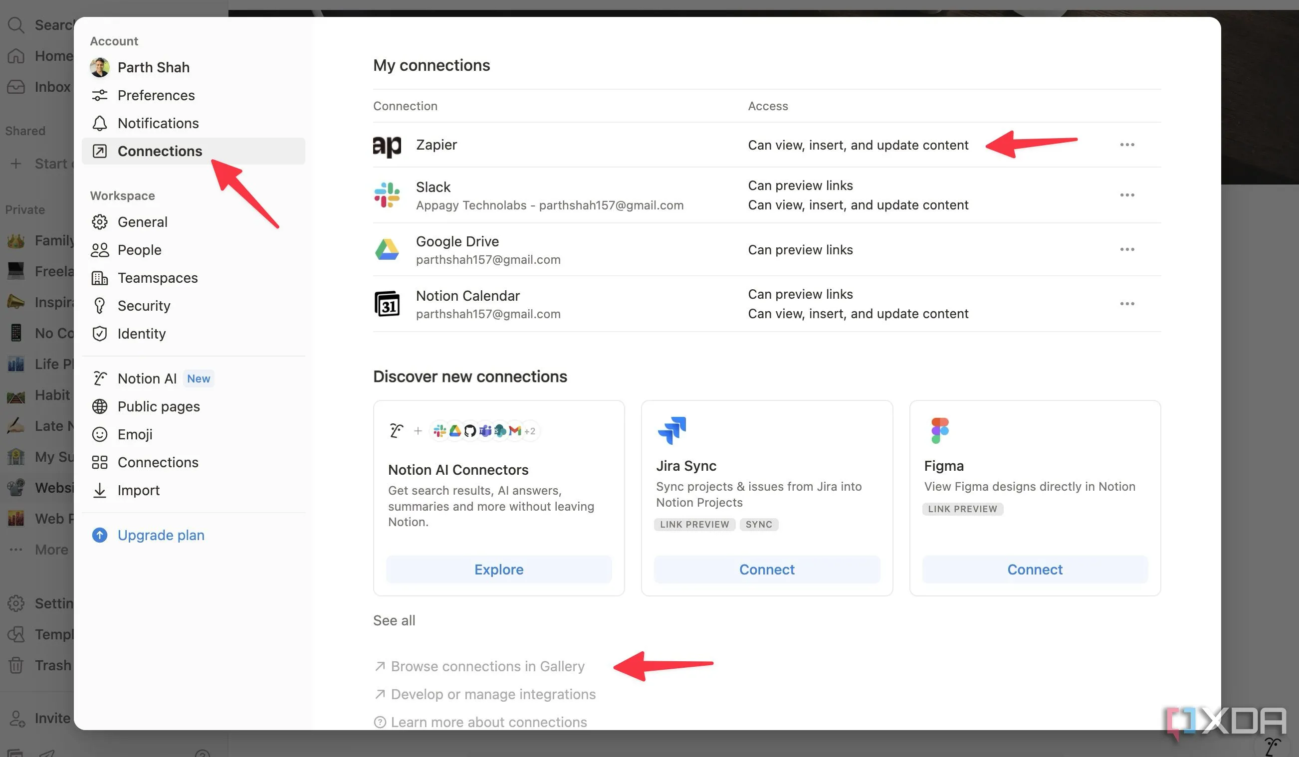 Kết nối Notion với Zapier