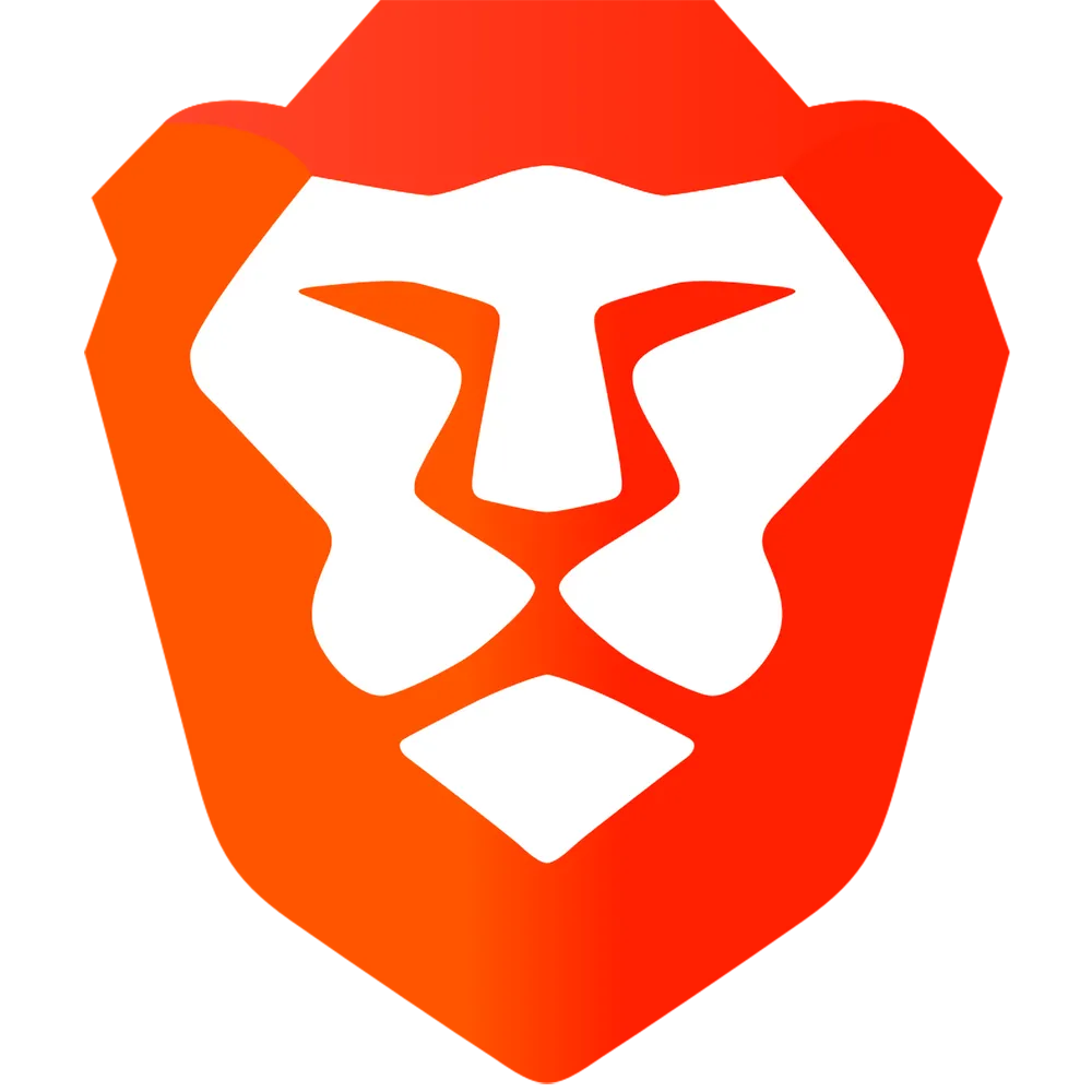 Logo trình duyệt Brave, biểu tượng của sự riêng tư và tốc độ duyệt web tích hợp chặn quảng cáo.