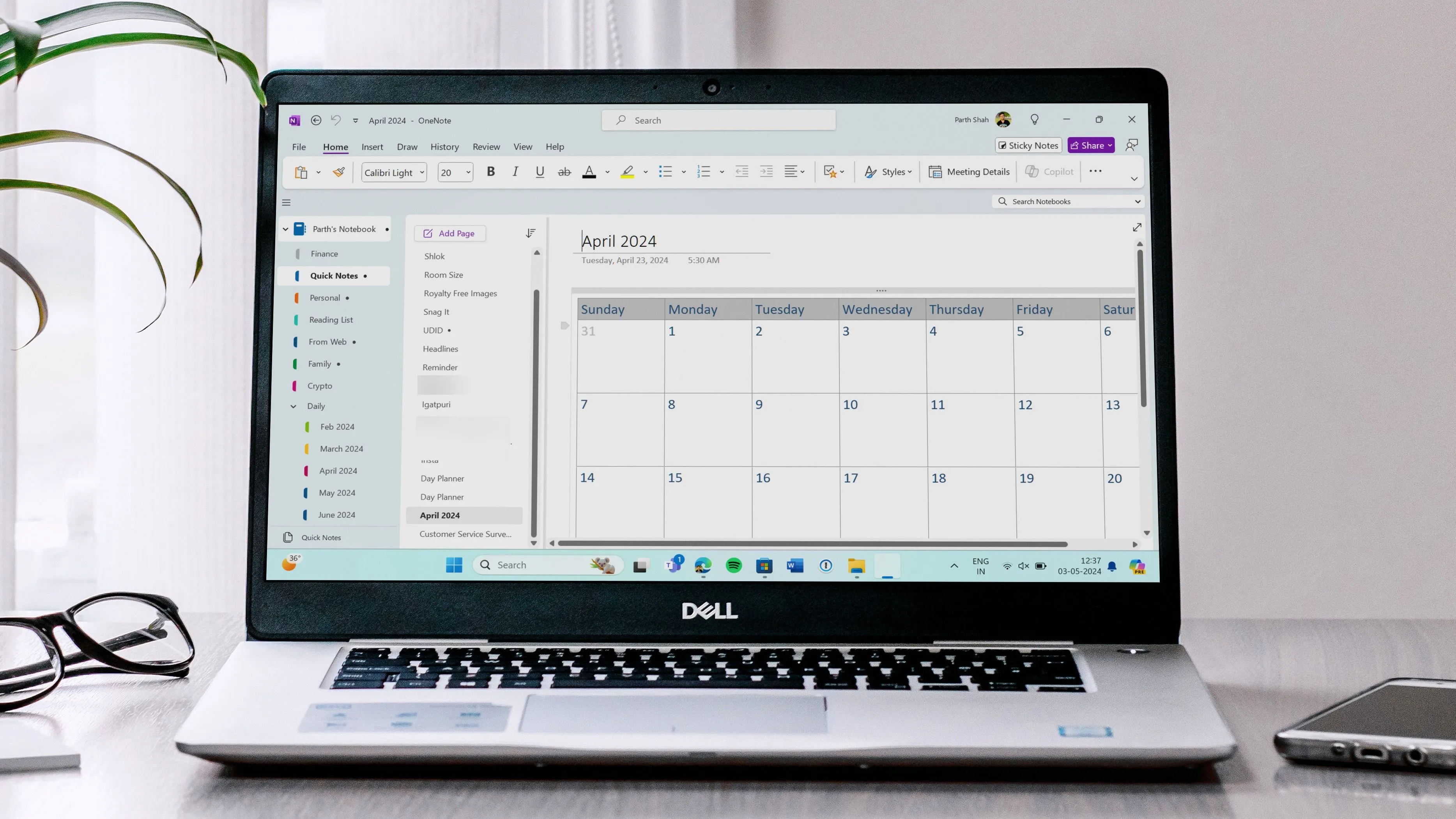 Tổng hợp các mẫu template ghi chú phổ biến trên OneNote minh họa tính linh hoạt của template