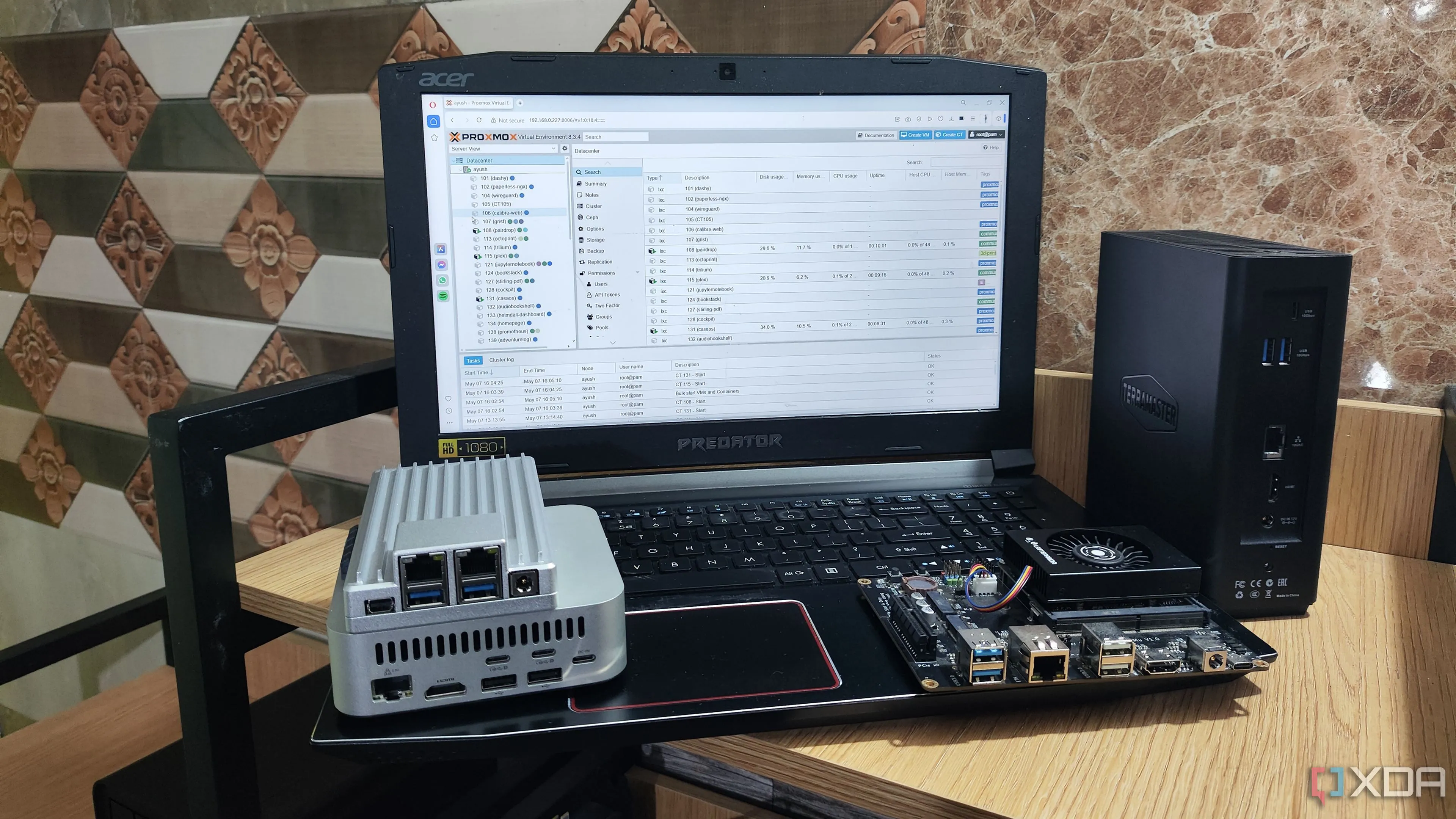 Truy cập giao diện web Proxmox VE từ một máy tính xách tay