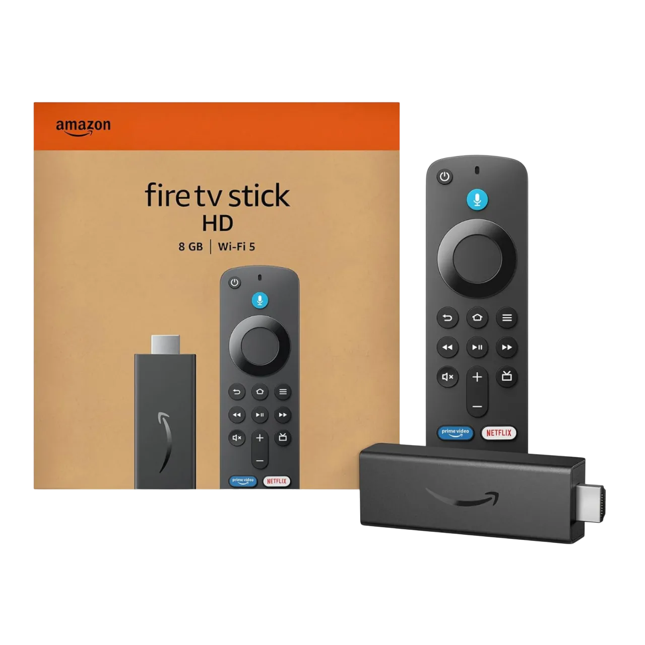 Amazon Fire TV Stick HD hiển thị logo và thiết kế sản phẩm