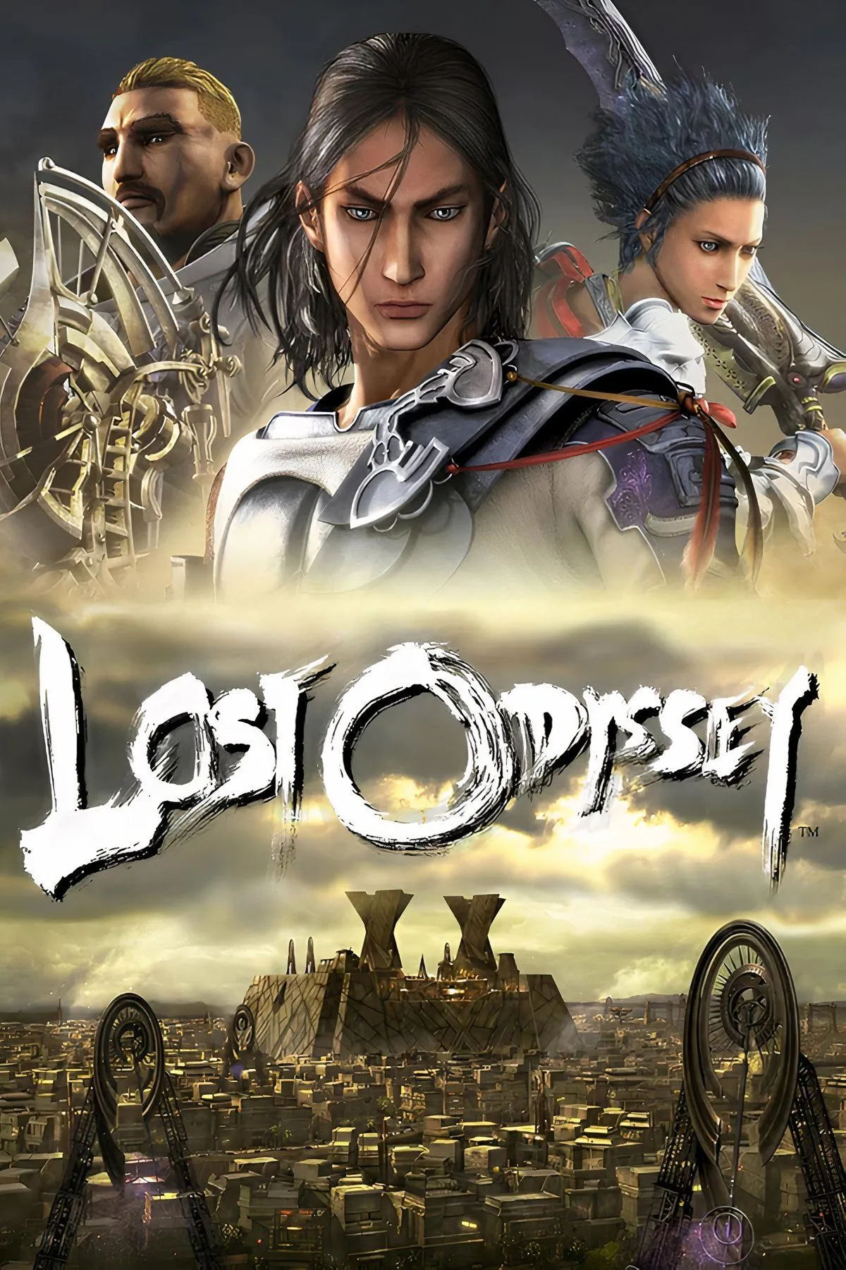 Ảnh bìa chính của Lost Odyssey với các nhân vật và bối cảnh độc đáo