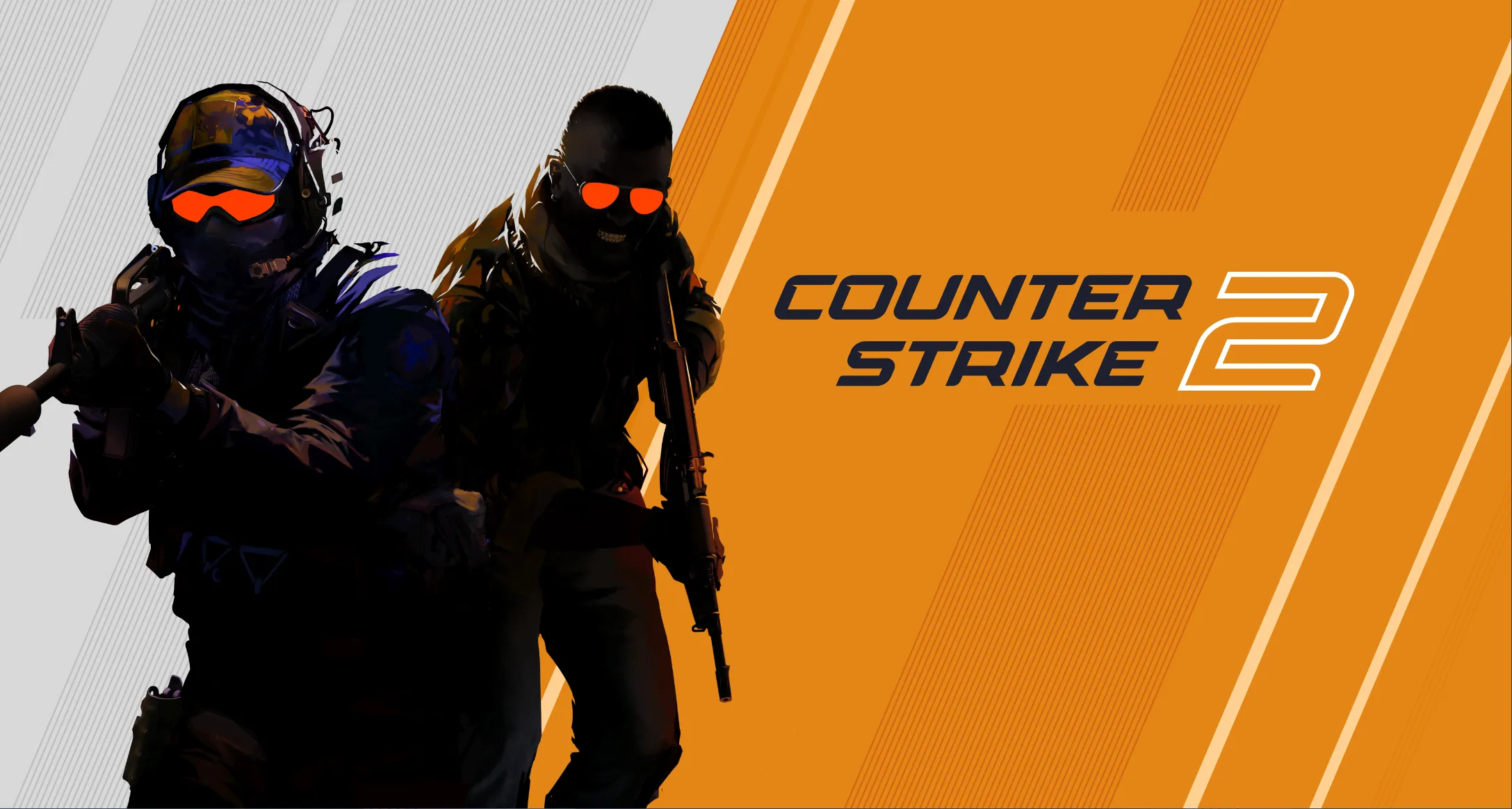 Ảnh bìa Counter-Strike 2 với đặc nhiệm (CT) và khủng bố (T) đối đầu, biểu tượng của sự đối kháng kinh điển