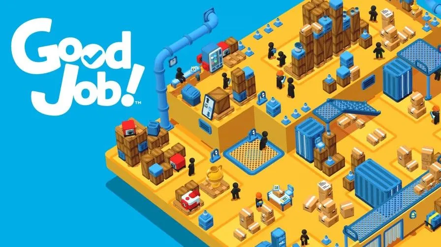Ảnh bìa game Good Job! trên Nintendo Switch với hai nhân vật ngộ nghĩnh