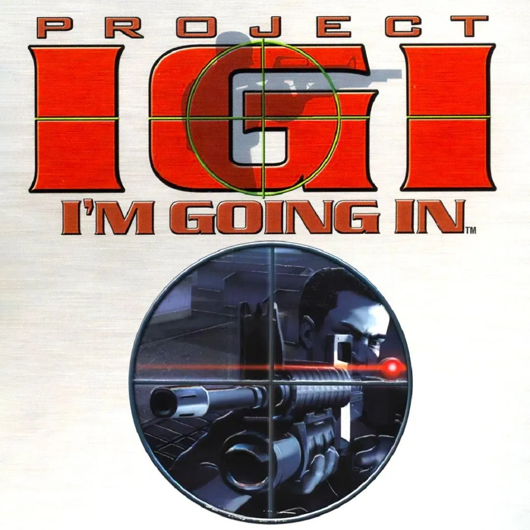 Ảnh bìa game Project I.G.I.: I'm Going In, một tựa game bắn súng góc nhìn thứ nhất (FPS) nổi tiếng