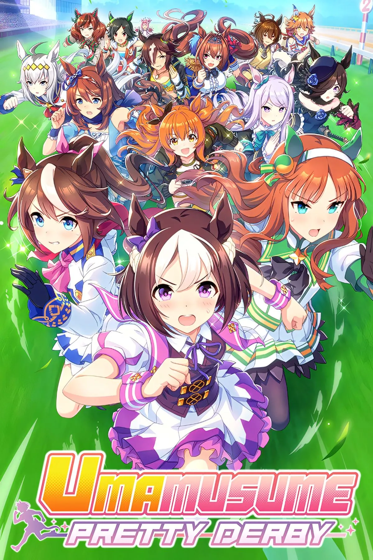 Ảnh bìa game Umamusume Pretty Derby, giới thiệu các cô gái ngựa anime nổi bật