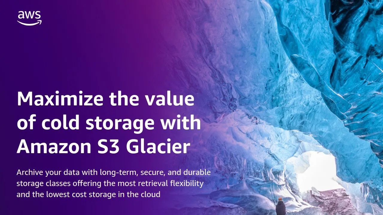 Ảnh minh họa sách điện tử về dịch vụ lưu trữ Amazon S3 Glacier của AWS