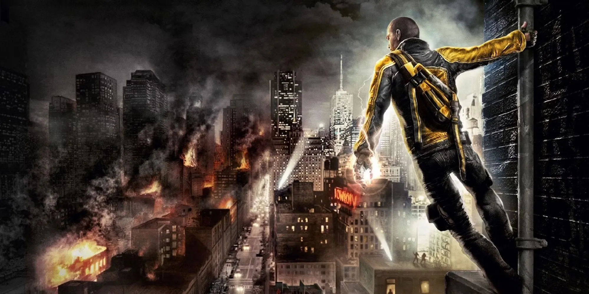 Ảnh quảng cáo của Cole trong series game Infamous