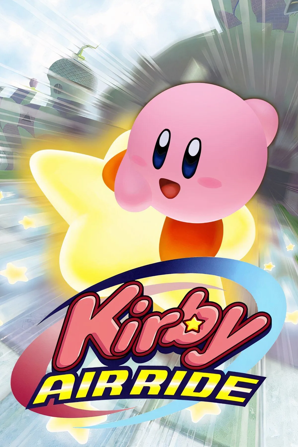 Artwork nhân vật Kirby trong tựa game Kirby Air Ride