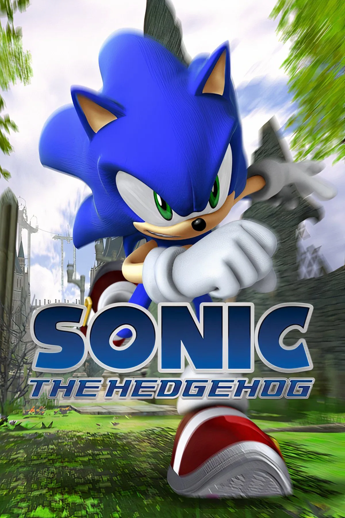 Artwork tổng hợp các nhân vật chính Sonic, Silver và Shadow trong Sonic the Hedgehog (2006)