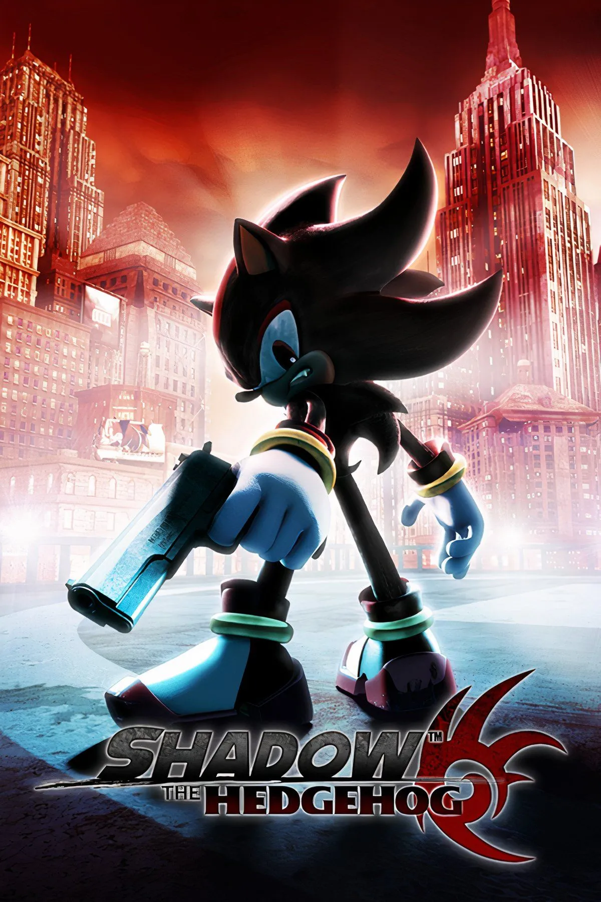 Artwork tổng hợp Shadow the Hedgehog với phong cách độc đáo