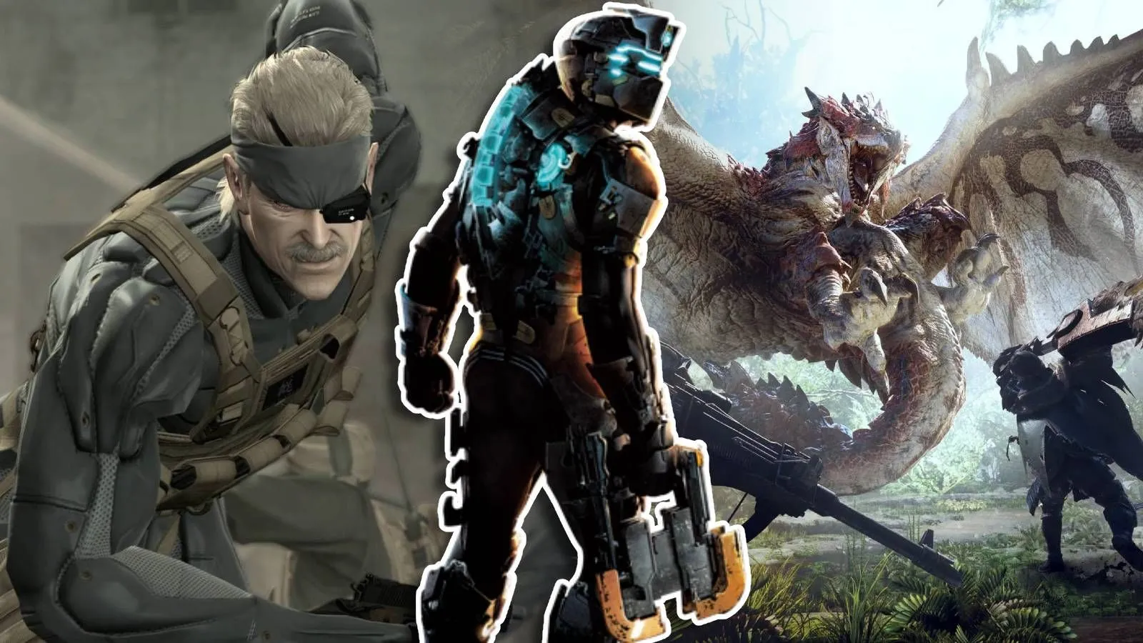 Ba biểu tượng game PlayStation: Old Snake, Isaac và Thợ săn Bloodborne
