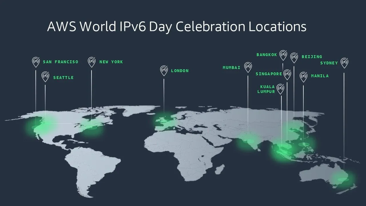 Bản đồ thống kê tỉ lệ triển khai IPv6 toàn cầu theo khu vực, minh họa sự chênh lệch đáng kể
