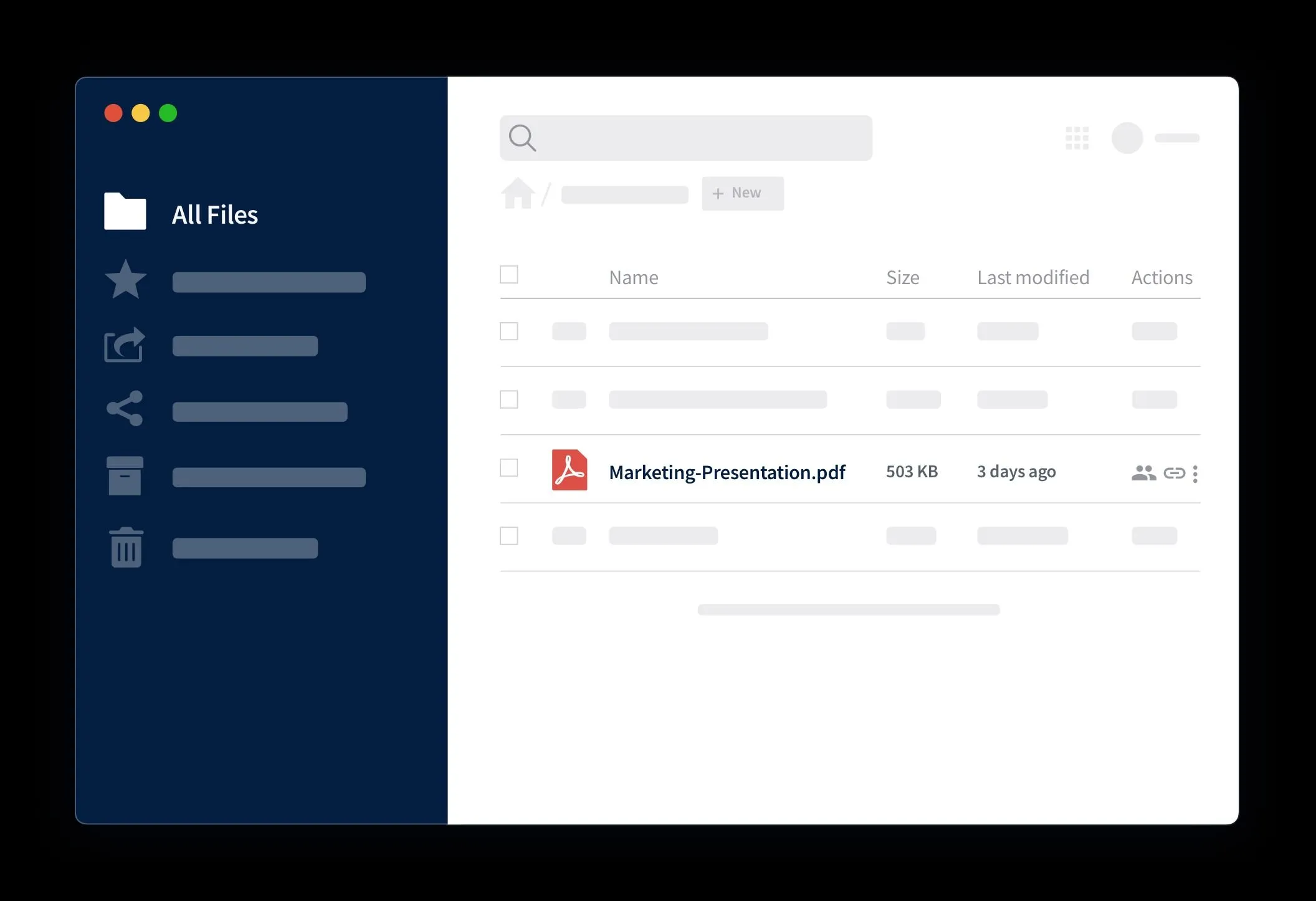 Bảng điều khiển ownCloud khi tự host với Docker