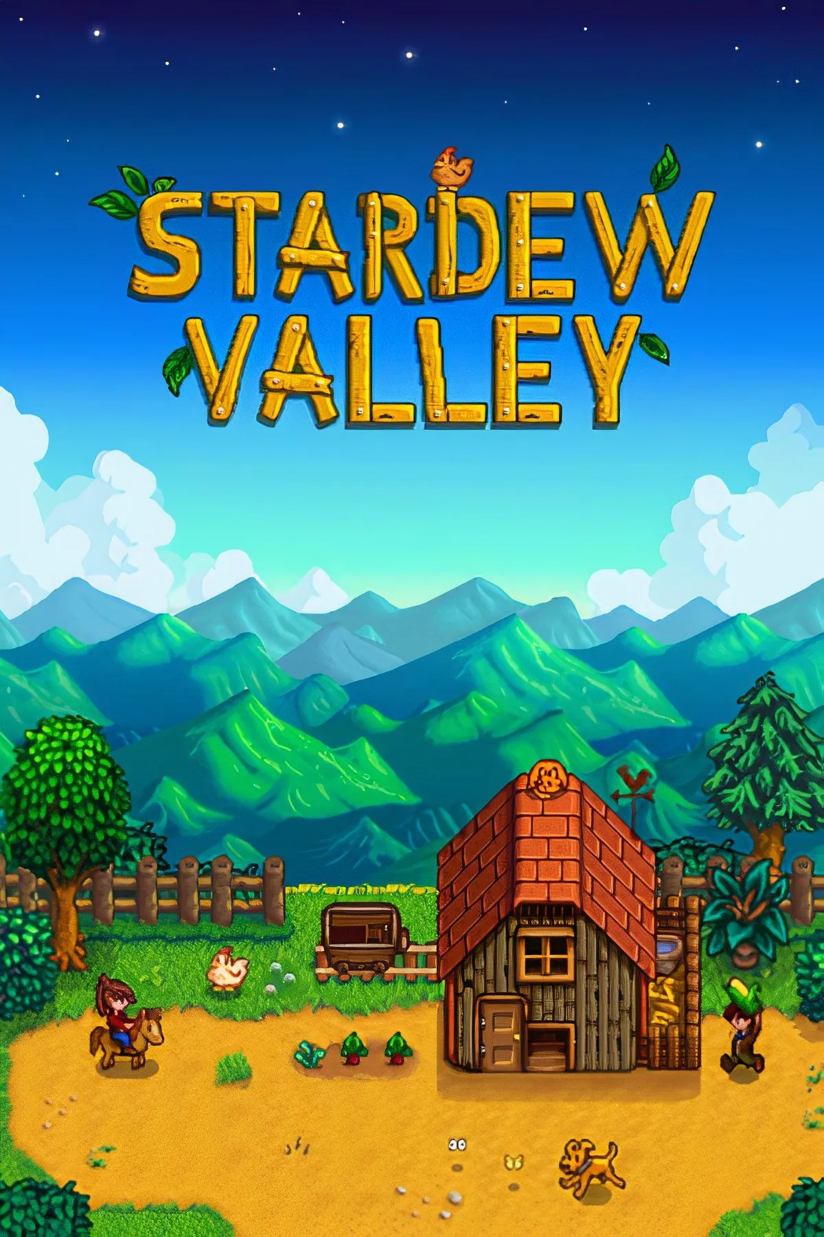 Bảng thông tin chi tiết về game Stardew Valley, bao gồm thể loại RPG, Simulation và các hệ máy hỗ trợ.