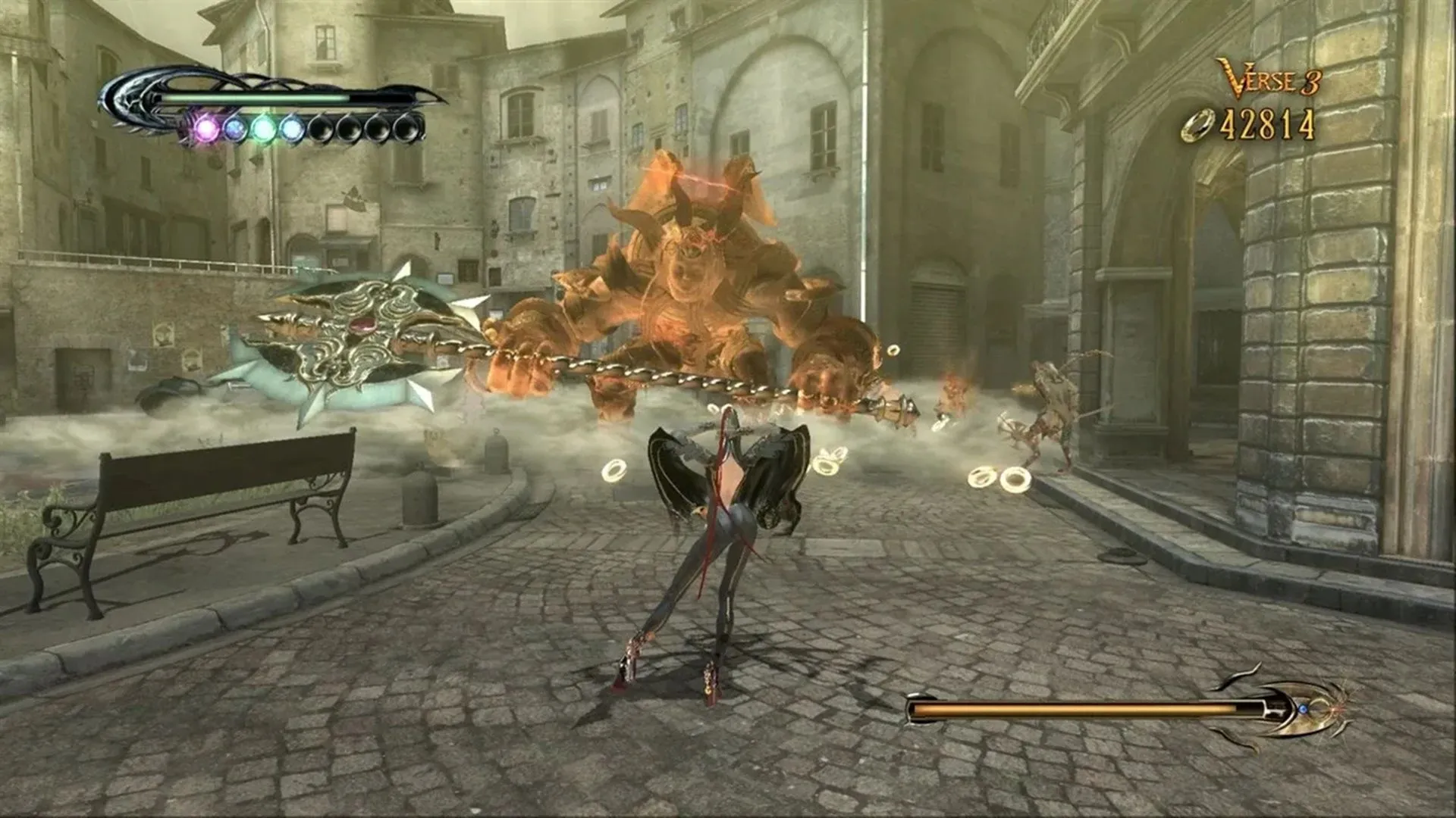 Bayonetta: Nữ phù thủy Umbra thi triển đòn đánh ma thuật mạnh mẽ chống lại kẻ thù
