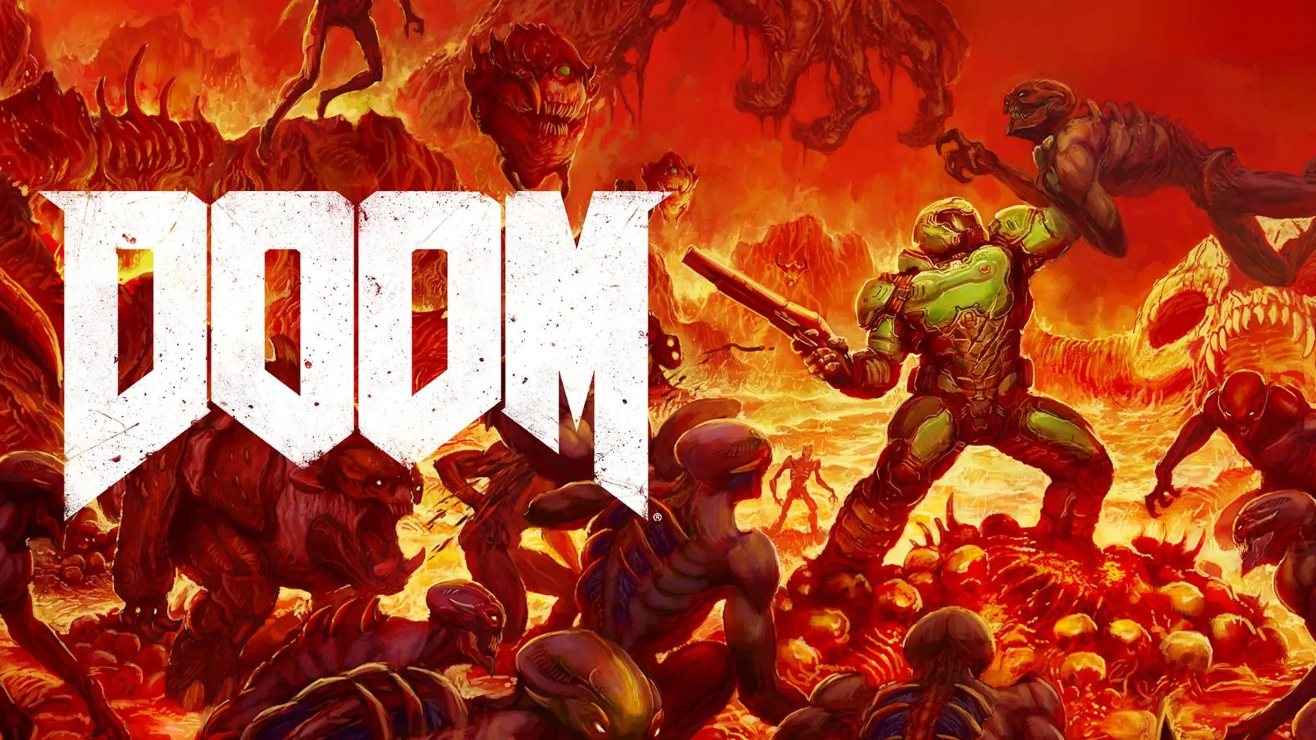 Bìa đĩa game Doom 2016 trên Nintendo Switch