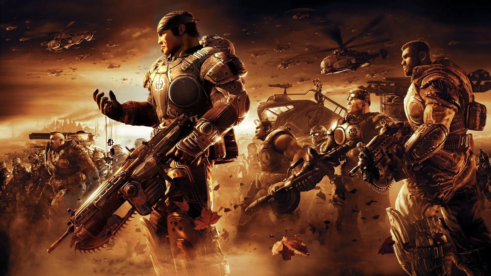 Bìa game Gears of War 2, một phần của bộ sưu tập Gears of War Collection tiềm năng