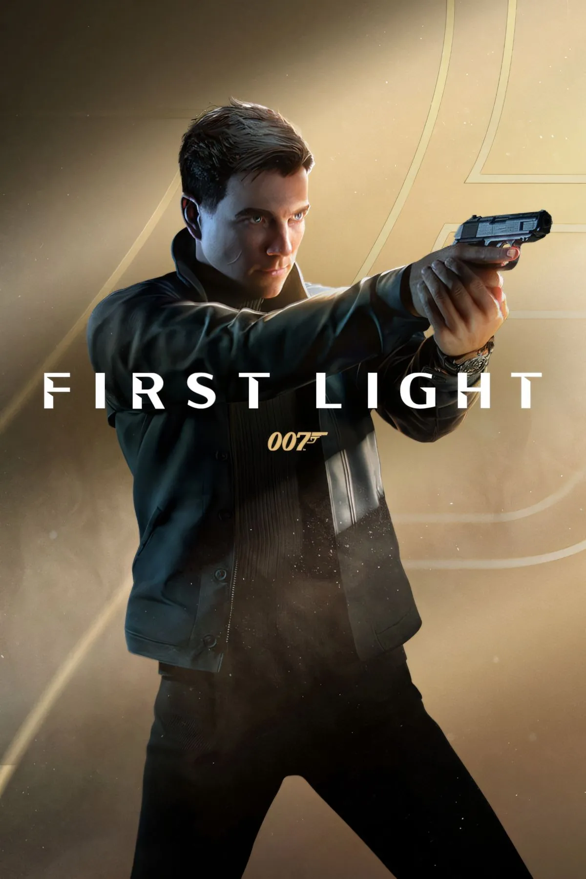 Bìa nghệ thuật chính thức của tựa game 007 First Light, với hình ảnh James Bond trong tư thế sẵn sàng cho một cuộc phiêu lưu đầy kịch tính.
