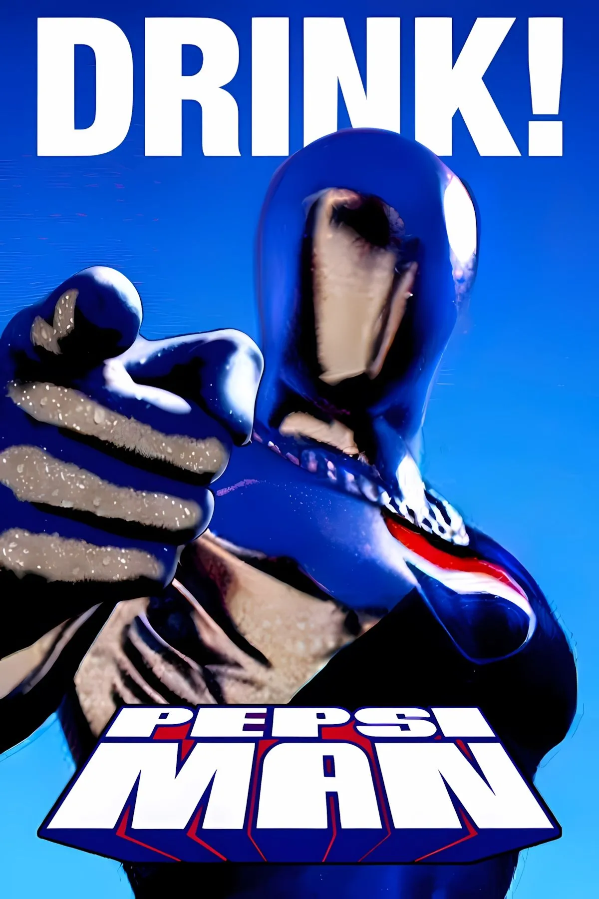 Bìa nghệ thuật của game Pepsiman, thể hiện nhân vật chính biểu tượng