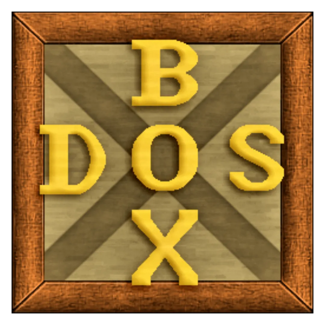 Biểu tượng DOSBox, phần mềm giả lập giúp trải nghiệm lại các tựa game MS-DOS cổ điển trên nền tảng hiện đại