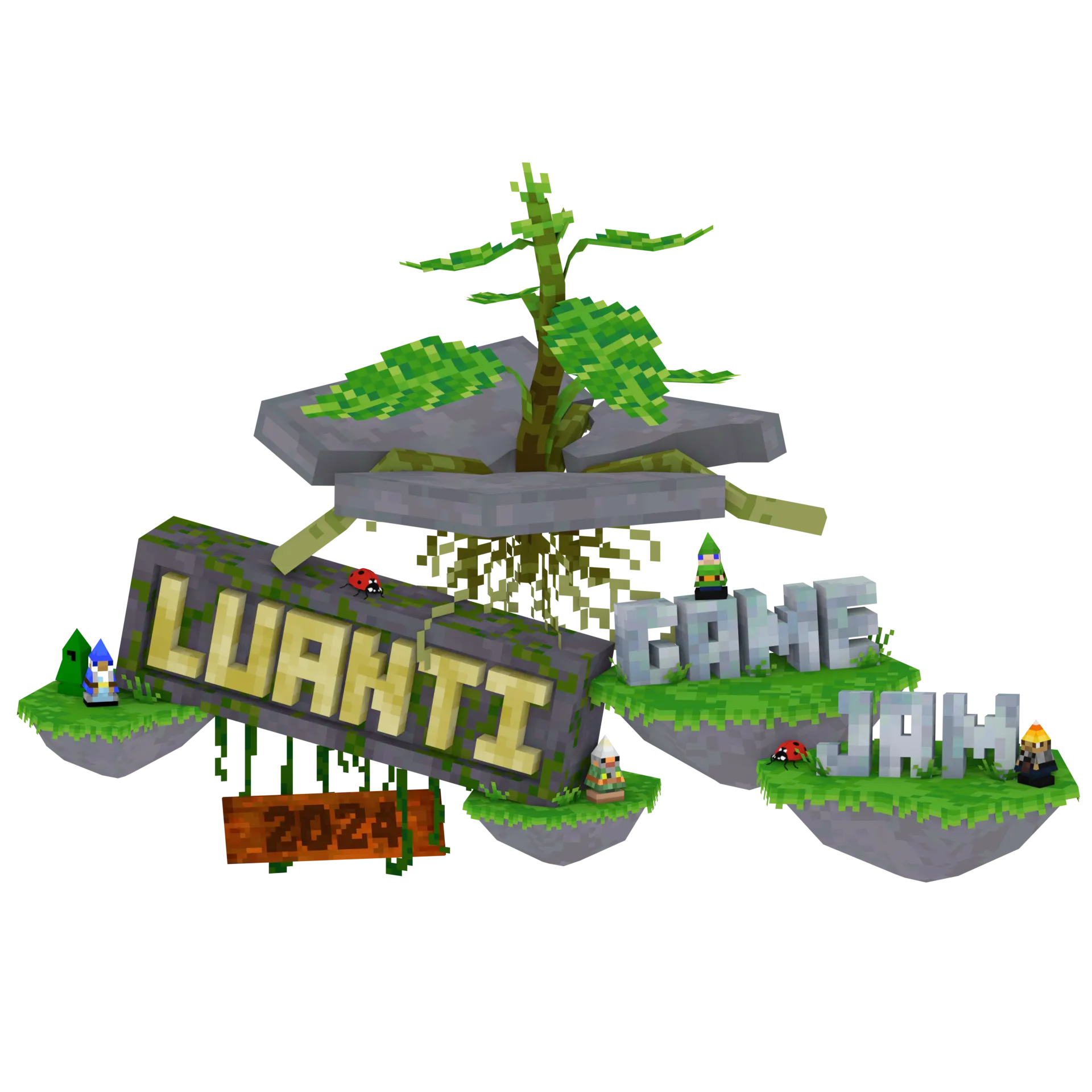 Biểu tượng game Luanti (trước đây là Minetest), một tựa game sandbox sáng tạo