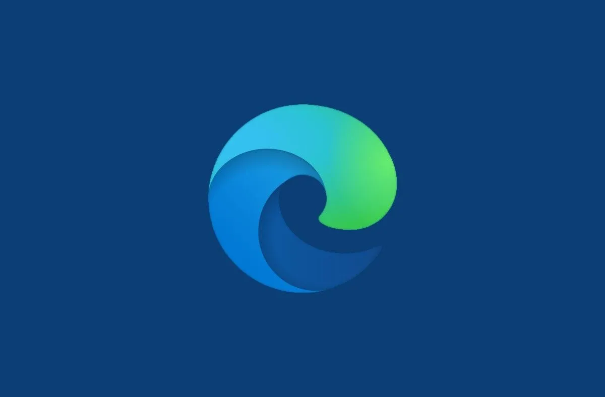 Biểu tượng trình duyệt Microsoft Edge với logo màu xanh đặc trưng, thể hiện sự phát triển và đổi mới.