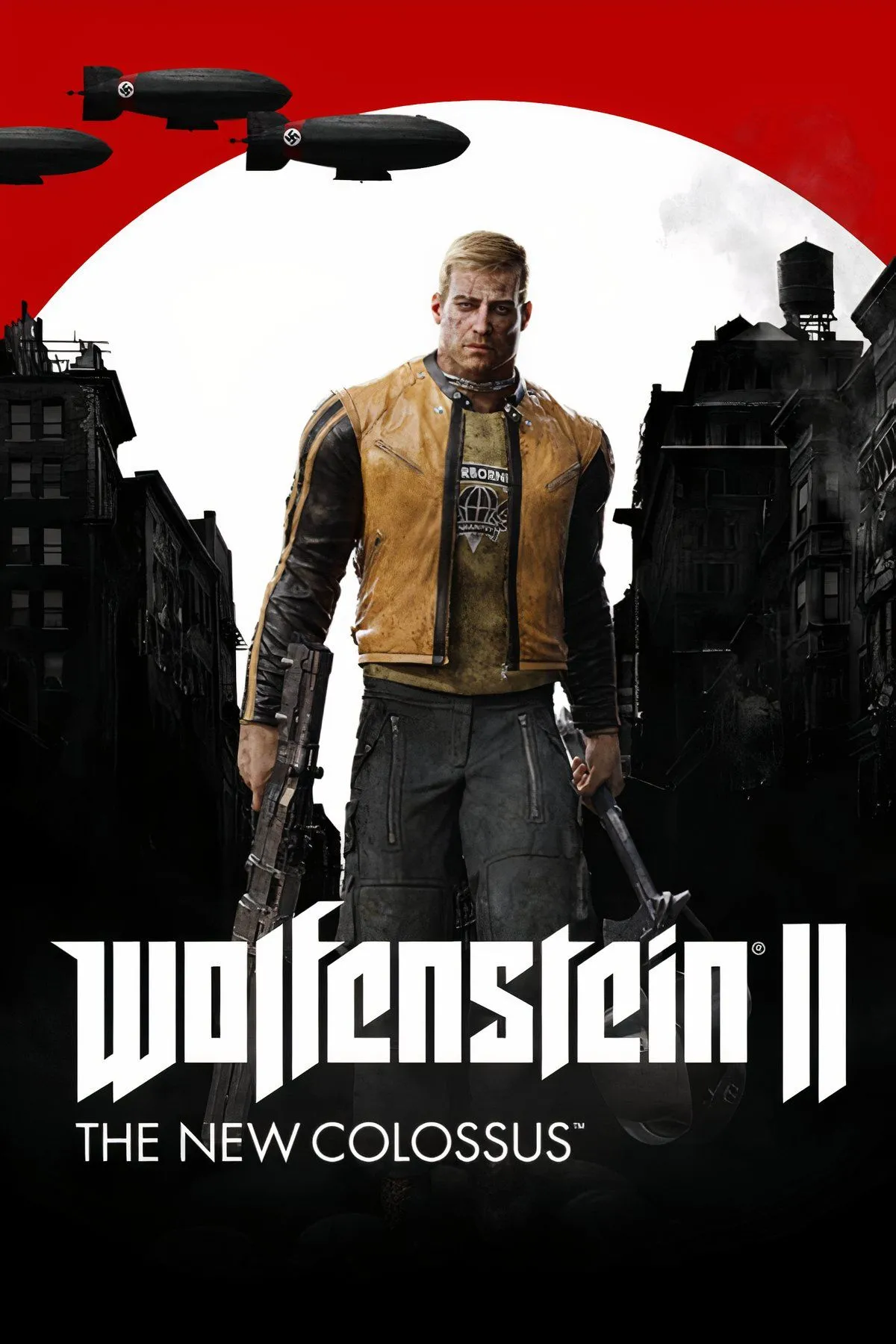 BJ Blazkowicz trong Wolfenstein: The New Colossus, minh họa cho nhân vật anh hùng không bao giờ nghi ngờ về việc chống lại cái ác.