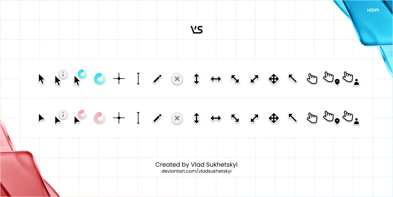 Bộ con trỏ chuột tùy chỉnh độc đáo của Vlad Sukhetskyi cho Windows