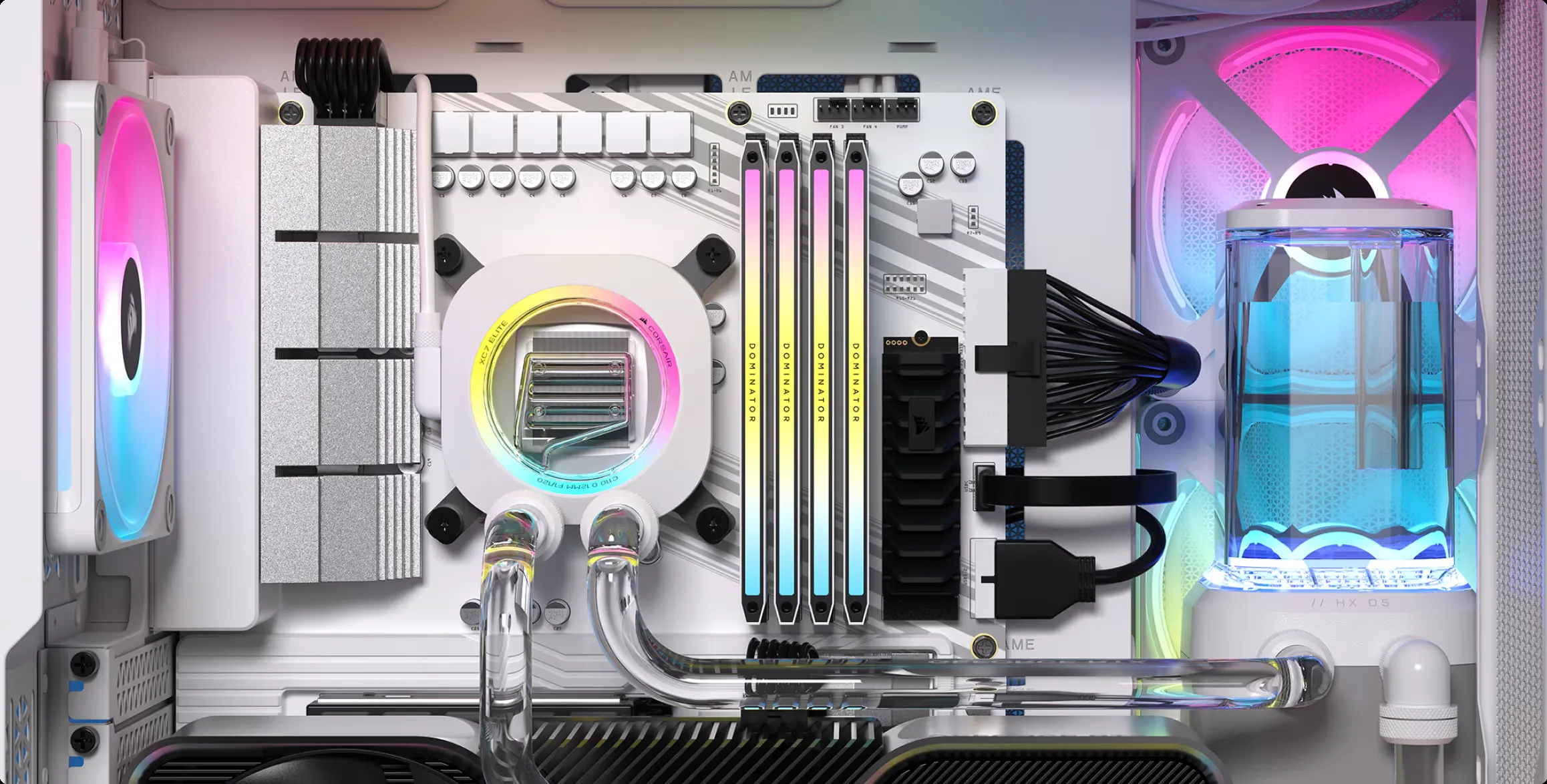Bộ kit tản nhiệt nước custom Corsair XH405i đầy đủ linh kiện cao cấp