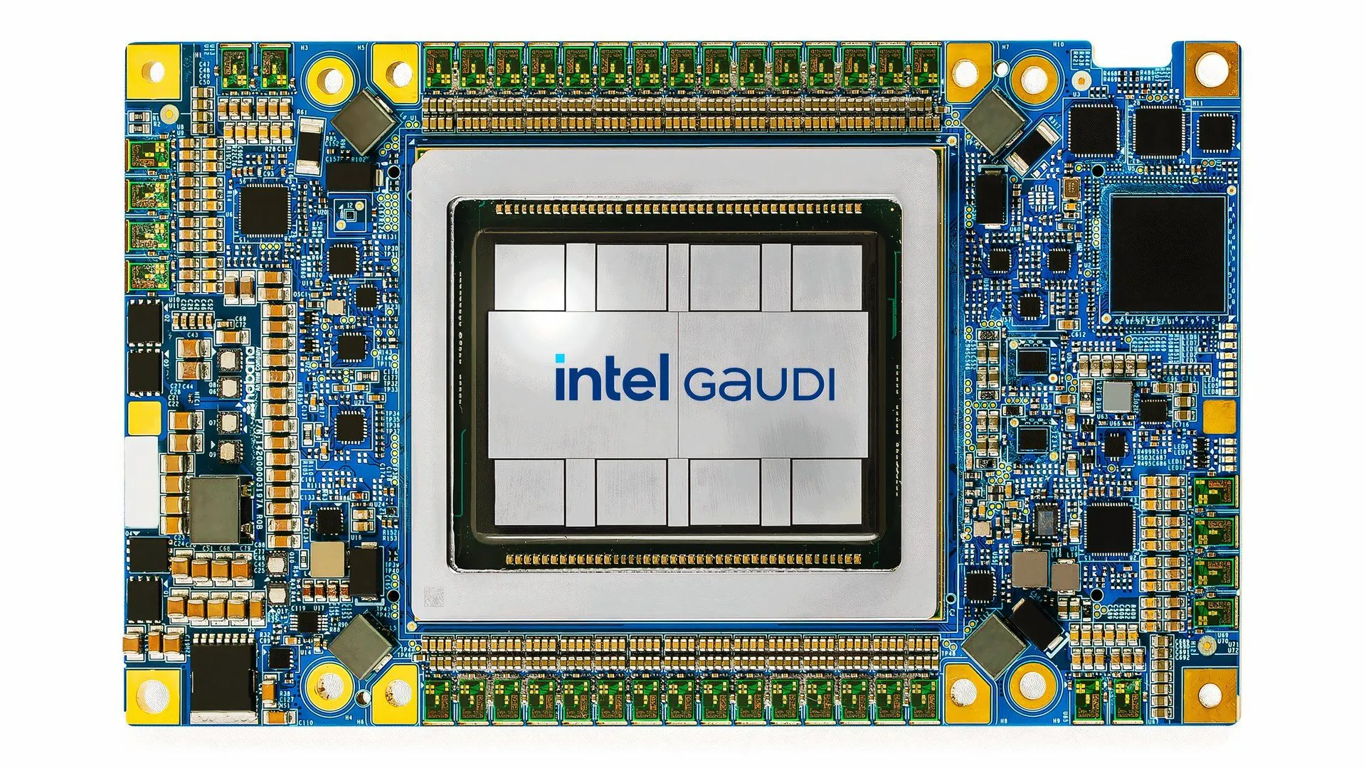 Bo mạch tham chiếu Intel Gaudi 3, bộ tăng tốc AI cho trung tâm dữ liệu