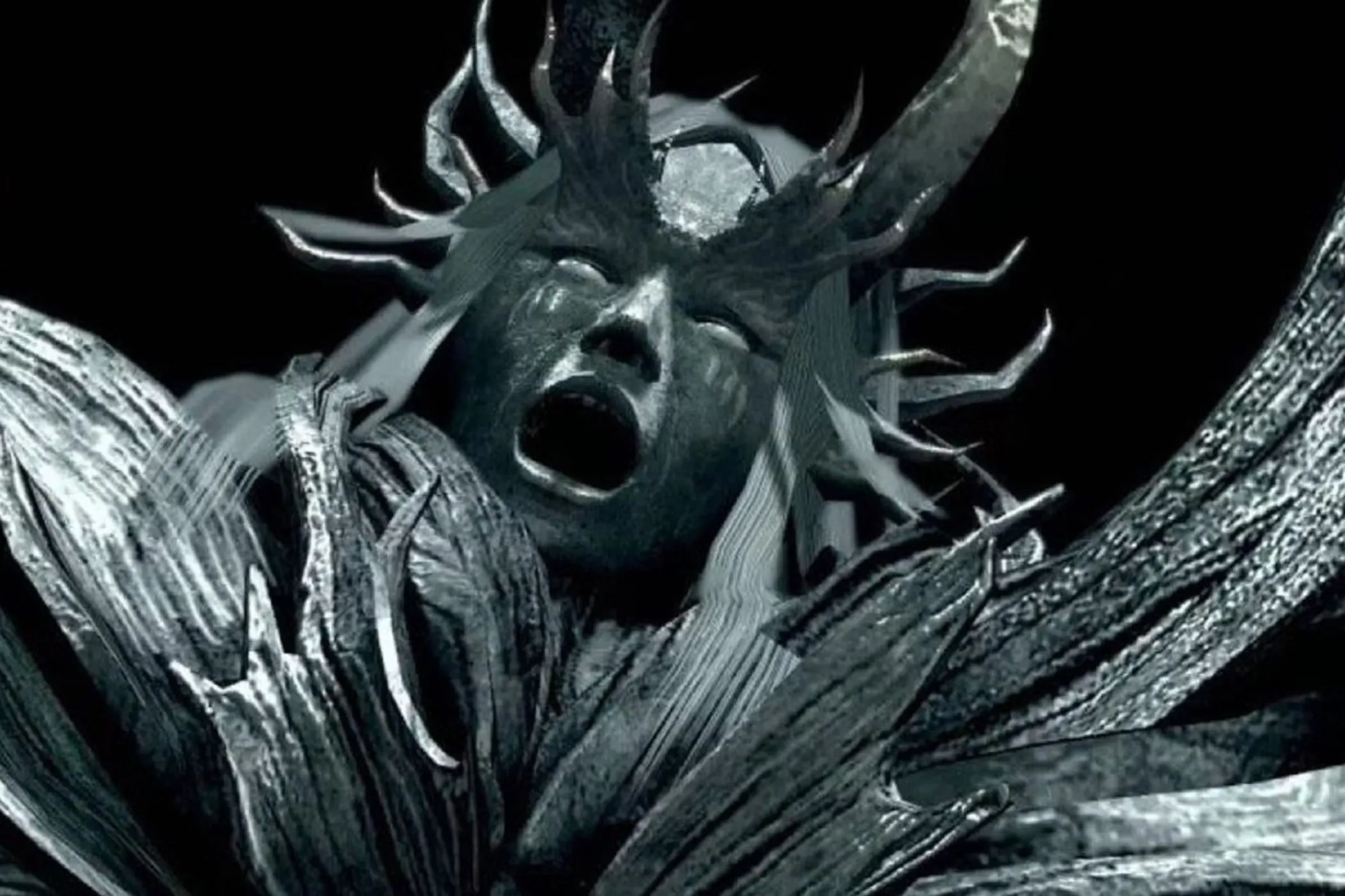 Bốn vị vua (The Four Kings) trong Dark Souls đang tấn công trong không gian Abyss