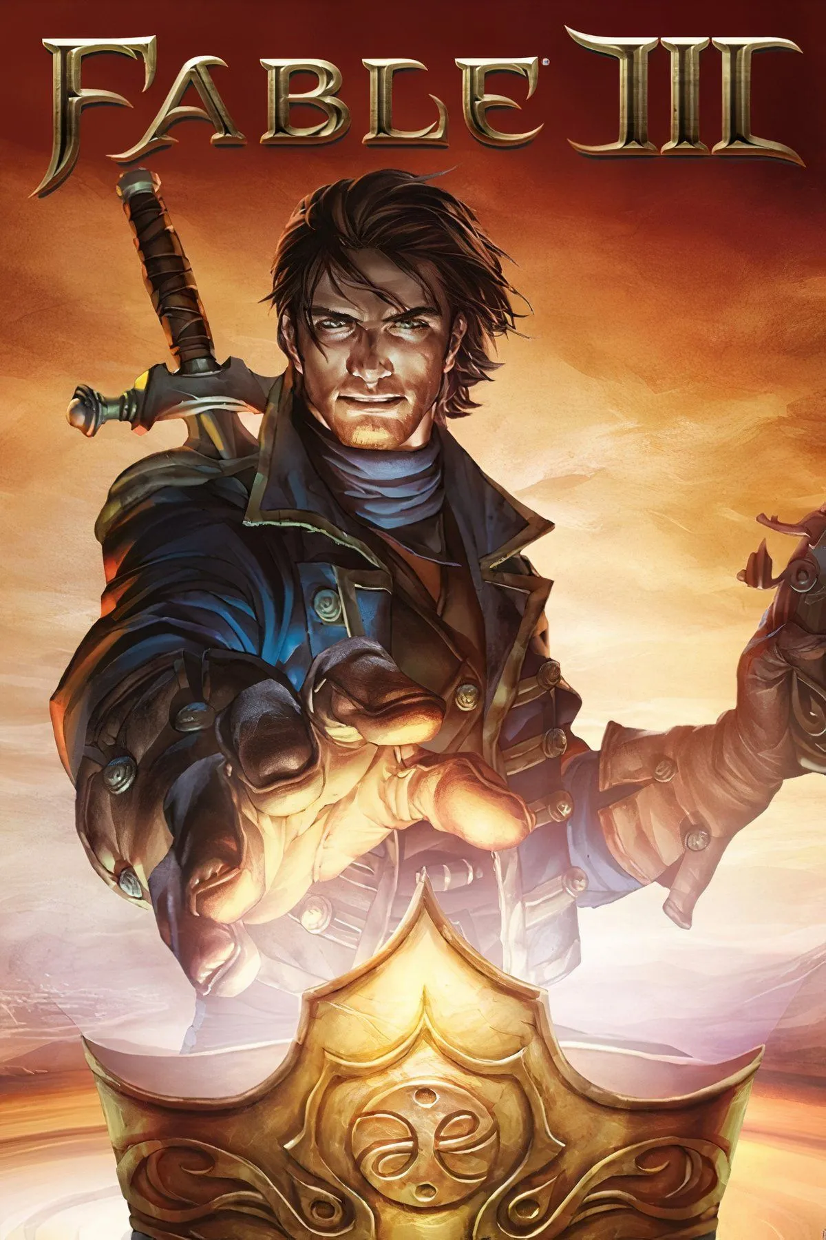Các cảnh game Fable III thể hiện bối cảnh và nhân vật Vua Logan.