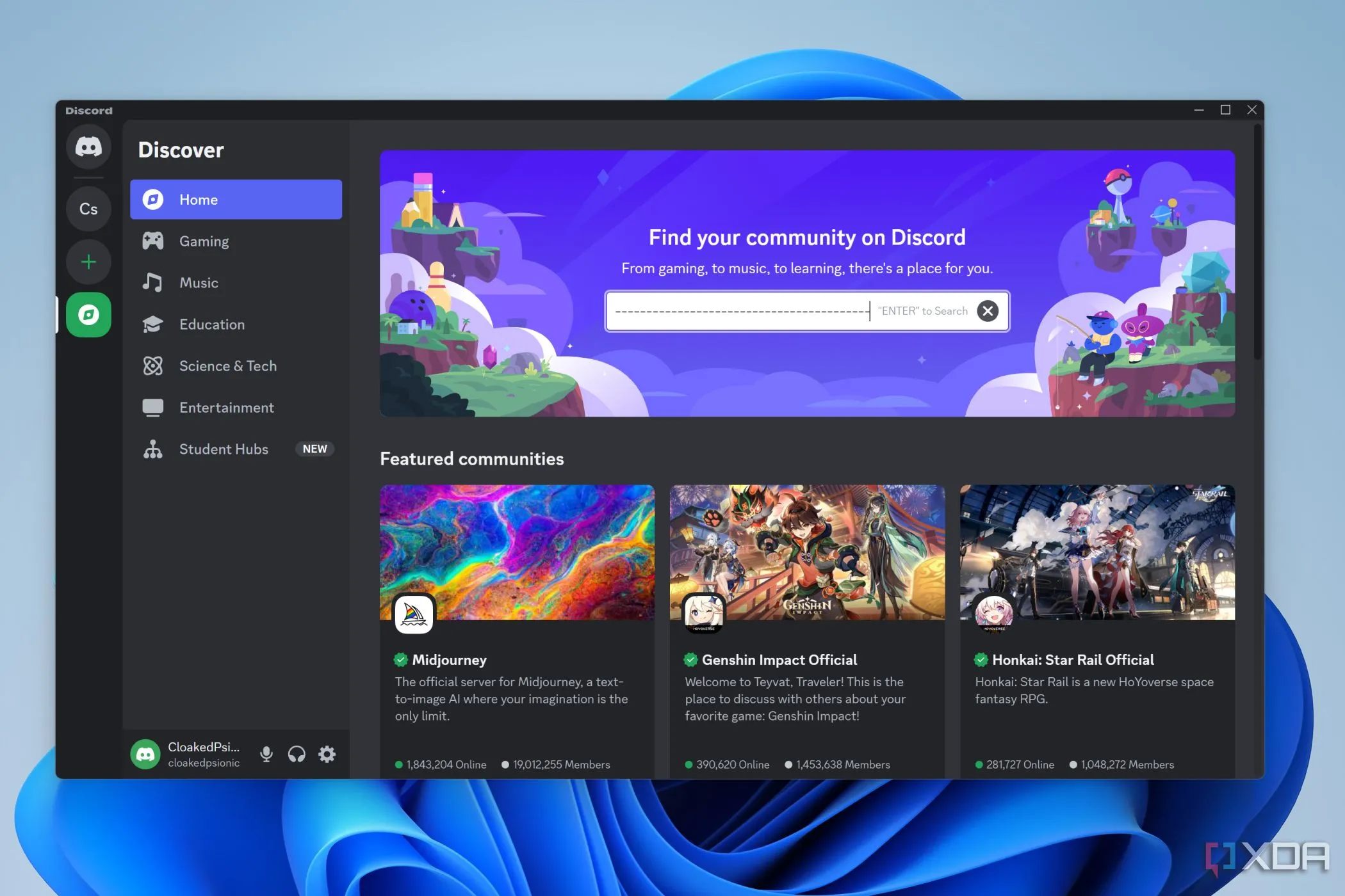 Các cộng đồng Discord, thể hiện khả năng tùy biến tốt hơn Teams