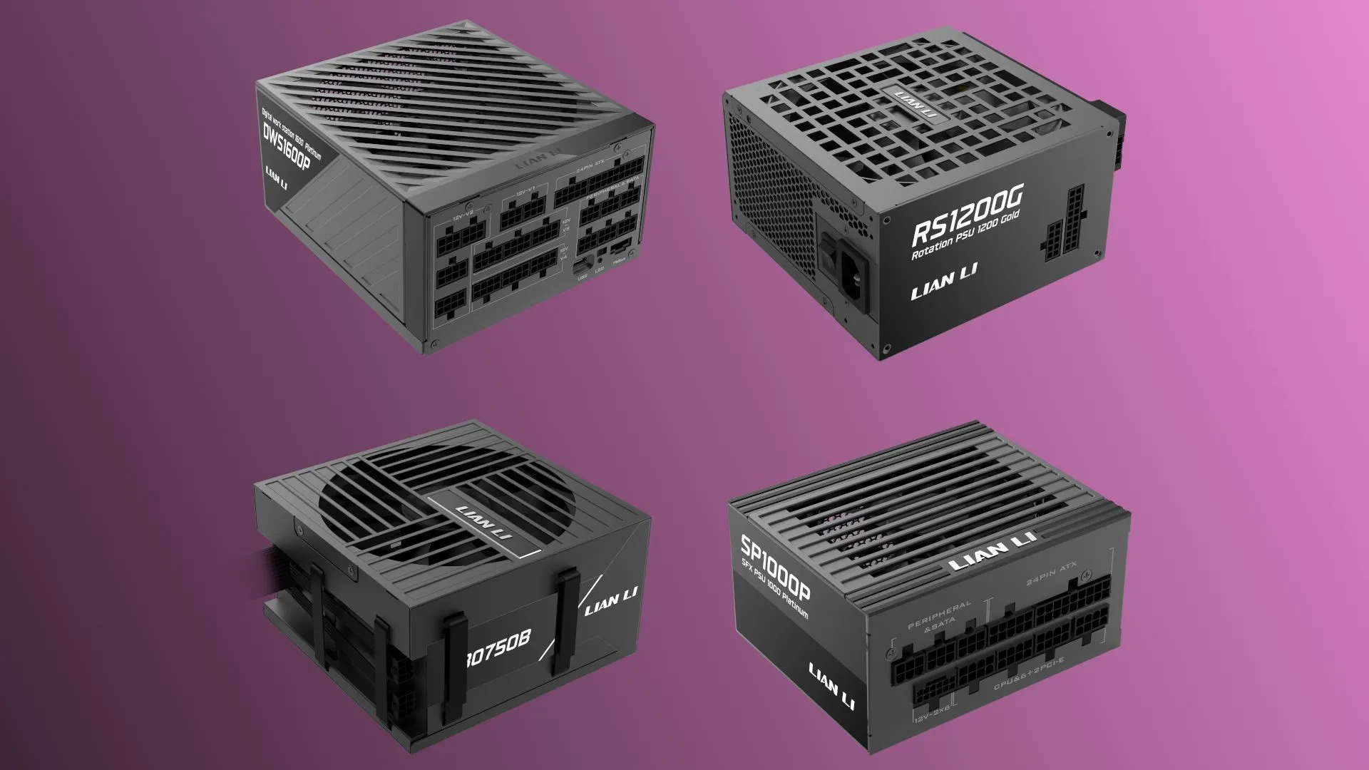 Các dòng nguồn máy tính Lian Li DWS, RS, RB, SP tại triển lãm Computex 2025