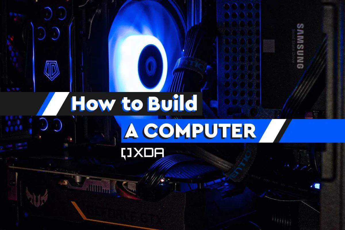 Các linh kiện bên trong máy tính PC, bao gồm tản nhiệt CPU và card đồ họa GPU